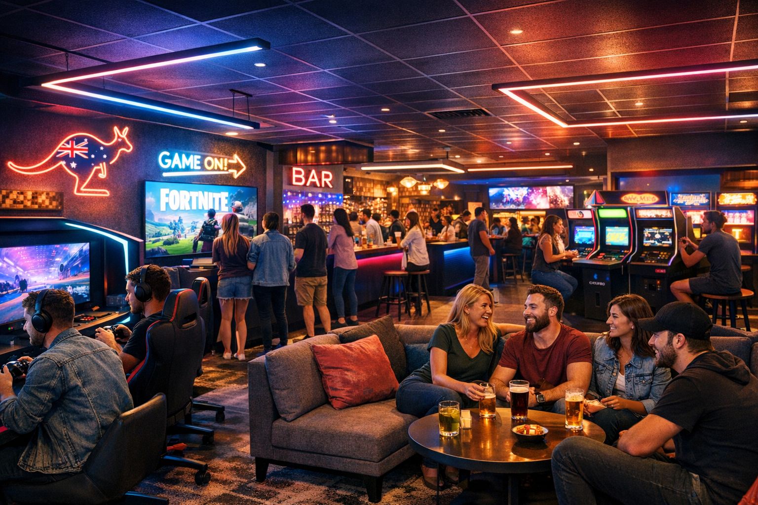 GamerSocial gaming venue interior