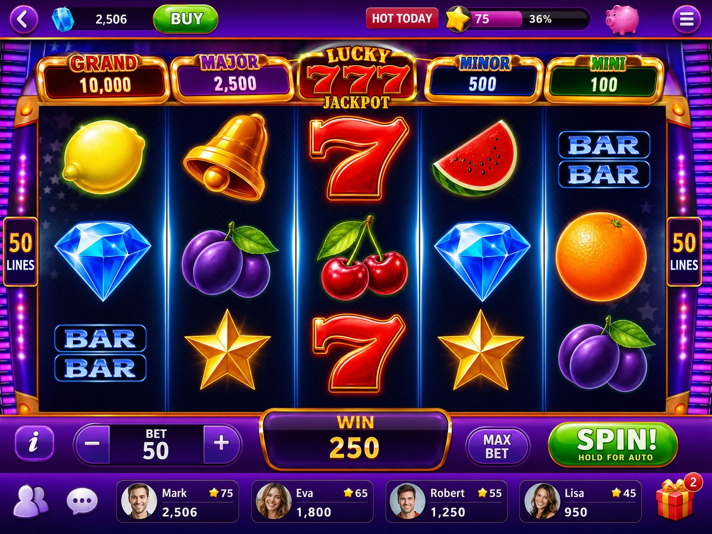 Social Slots game